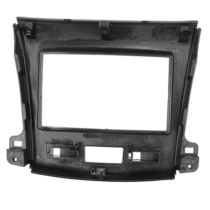 2-din-รถวิทยุแผง-fascia-สำหรับ-mitsubishi-outlander-2008-2012-dvd-สเตอริโอกรอบติดตั้ง-dash-ติดตั้ง-bezel-trim-kit