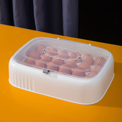 กล่องเก็บไข่ครัวเรียบง่ายทันสมัยหอยประเภทกล่องเก็บตู้เย็นกล่องเก็บรักษาความสดใหม่ครัวเรือนไข่ Holde
