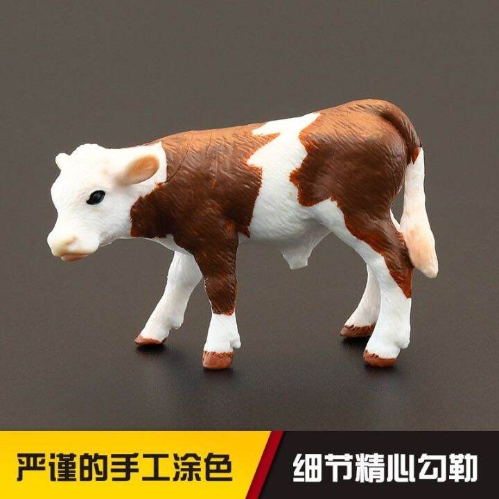 solid-simulation-animal-models-suit-simmental-bull-huanghua-improved-cattle-farm-animal-toys