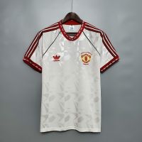 1991 MU European Cup Winners Cup Man Utd Retro Soccer Jersey Football Shirt เสื้อบอล เสื้อบอลวินเทจ เสื้อฟุตบอลยุค90 เสื้อบอลใหม่