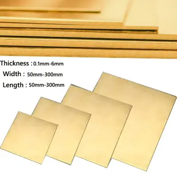 99.9% Pure Copper Plate 0.8-4mm Thick Metal Sheet Art DIY Crafts Model  Material