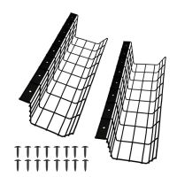 2ชิ้นการจัดการสายเคเบิลใต้โต๊ะที่เก็บสายใต้โต๊ะชั้นเก็บสายไฟสายไฟอะแดปเตอร์ชั้นจัดระเบียบ