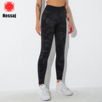 Nessaj (S-3XL) ฤดูร้อนกีฬาโยคะกางเกงแฟชั่นหญิงเสือดาวพิมพ์เอวสูง Gym Leggings กางเกง Plus ขนาด