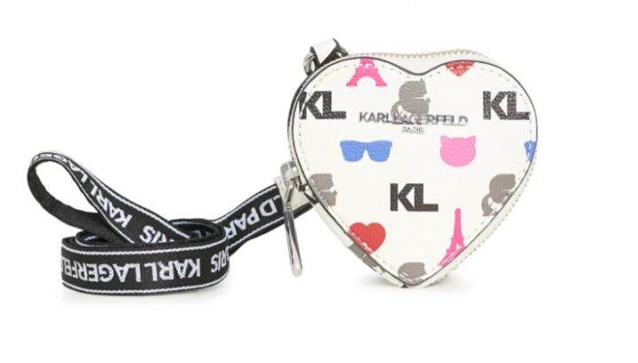 Karl Lagerfeld Heart-Shaped Coin Purse