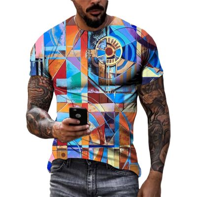 Fashion Graffiti Abstract Street Style 3D Printed Men T-shirts Hip Hop harajuku Personality Round Neck Short Sleeve Tees Tops