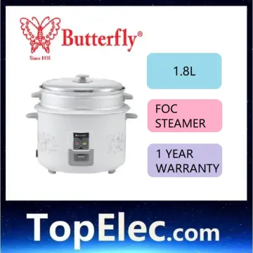 New Butterfly Stainless Steel SS Inner Pot Rice Cooker BRC SS150