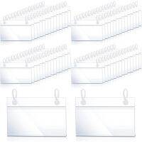 Plastic Label Holders Price Tag Ticket Hanger Clips with Design Lock Closure for Basket Market Grocery