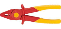 Knipex Tools 98 62 01 Snipe Nose Plastic Pliers 1000V Insulated, Red/Yellow