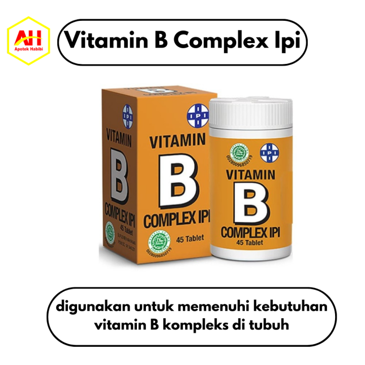 Vitamin B Complex Ipi 45 Tablet | Lazada Indonesia