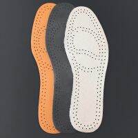 [Fashion goods060]VLayer CowhideInsoles นวดการดูดซึม Shock ระงับกลิ่นกาย Insoles ระบายอากาศน้ำยางสูง ElasticInsoles