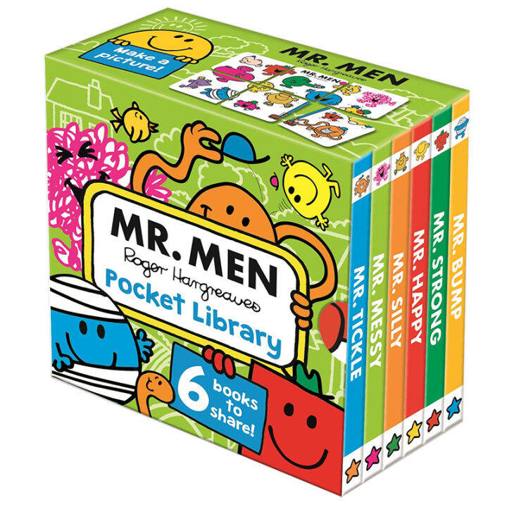 6Pcs Mr. Men: Pocket Library Mr. Qi Set of 6 Original English | Lazada