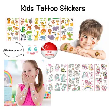 Amazon.com: 12 Sheets Cute Temporary Tattoos for Kids, Animal Tattoos  Cartoon Animal Party Supplies Animal Party Decorations Cute Fake Tattoos  Stickers Birthday Party Favors for Boys Girls Party Gifts : Toys &