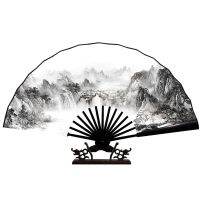 【CW】 Chinese Classical Folding Xuan Paper Fan Vintage Gentleman Paper Fans Lady Dance Hand Fan Bamboo Folding Fan Abanicos Para Boda