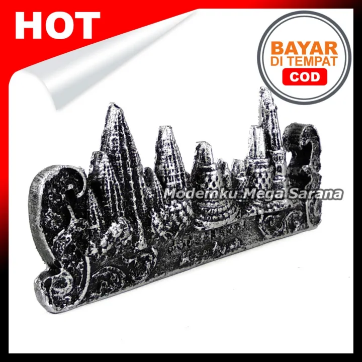 Souvenir Kulkas Tempelan Relief 3D Timbul Candi Prambanan