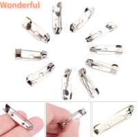 ?【Lowest price】Wonderful 10pcs เข็มกลัดความปลอดภัยจับบาร์ล็อคหมุดกลับฐานค้นพบ DIY CRAFT 15-40mm