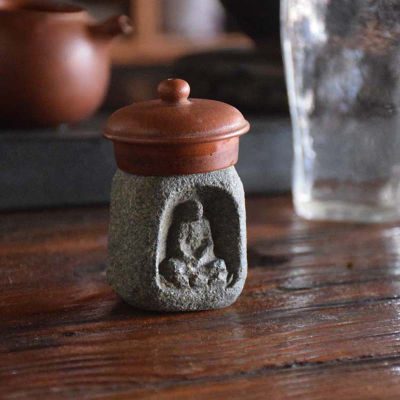 รูปปั้นหินตกแต่งเครื่องประดับตารางโบราณวัตถุเครื่องใช้ในบ้านธูปกาน้ำชาฝาครอบแท่น handgrip ชา