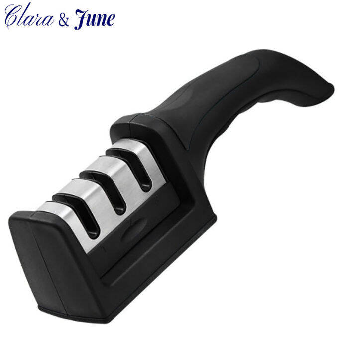 Clara.Professional 3Stage Knife Sharpener Manual Kitchen Knife