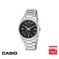 CASIO นาฬิกาข้อมือ CASIO รุ่น MTP-1370D-1A1VDF วัสดุสเตนเลสสตีล สีดำ