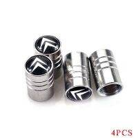 4PCS/set Automotive tire stainless steel valve cap Citroen logo Valve Caps Decoration protection