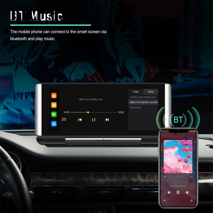 ขายเครื่องเสียงรถยนต์6-86-หน้าจอ-hd-พับได้-pnd-ใช้ได้กับ-carplay-android-auto-หน้าจอสัมผัสเครื่องเล่นรถยนต์วิทยุการนำทาง