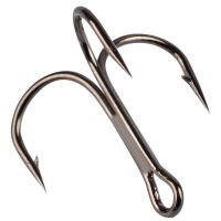 Fishing [hot]50Pcs/lot Hooks High Material 2/4/6/8/10/12/14# Tackle Carbon Tools Three Black/Gold/Silver Hook Steel Fishing