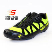 Giày đạp xe không can, khóa vặn SIDEBIKE SD-014 vàng NEON -- SPORTS WORLD