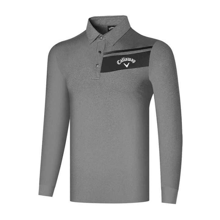 titleist-malbon-southcape-utaa-g4-footjoy-callaway1-odyssey-mens-golf-clothing-sports-casual-golf-long-sleeved-breathable-sunscreen-quick-drying-polo-shirt-outdoor-clothes