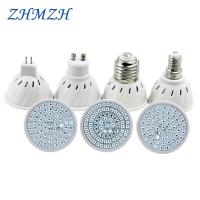 E27ไฟปลูกต้นไม้ LED 220V 110V MR16 GU10ปลูกหลอดไฟ LED 60LED 80หลอดสำหรับสวนในร่ม