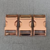 ┇●✘ 1 Piece 20mm Rose Gold DIY Accessories par a cord bracelet Backpack Buckles Dog Collar Quick Release Metal Buckle Safety Clasp