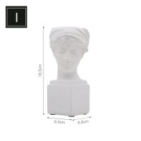 Nordic Modern David Portrait Vase Ornaments Cosmetic Penholder Human Head Flower Pot Resin Home Art Decoration Girl Gifts