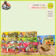 Combo gia vị viên 126gr Ông Chà Và 7 loại lẩu thái, bún bò, bò kho, hủ