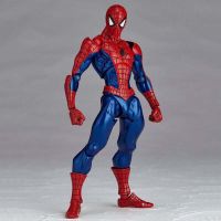 GVDFHJ ตุ๊กตา ข้อต่อที่เคลื่อนย้ายได้ BJD Marvel Spider Man อุปกรณ์ตกแต่งรถยนต์ อุปกรณ์ต่อพ่วงอะนิเมะ โมเดลตัวเลข Avengers โมเดลสะสม Spiderman Action Figure