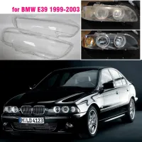 ปกสำหรับ BMW เลนส์ไฟหน้าหน้ารถแบบใส E39 5 1999 2000 2001 2002