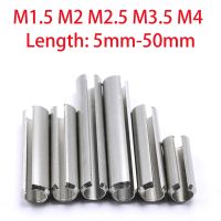 20-100Pcs Spring-type Straight Pins M1.5 M2 M2.5 M3.5 M4 304 Stainless Steel Cylindrical Elastic Pin Locating Pin Cotter Pins