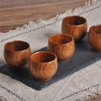 hotx【DT】 Big Belly Cups Wood Beer Cup Bar Drinkware