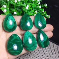 、‘】【【 Real Natural Polishing Green Malachite Raw Quartz Stone Pendant For Necklace 1Pcs