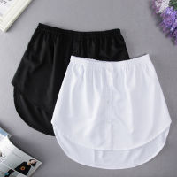 S-3XL ผู้หญิงเสื้อปลอมมิ้มที่ถอดออกได้ Underskirt ผิดปกติกระโปรงหางเสื้อเหม Extender มินิกระโปรงชั้นชั้นใน