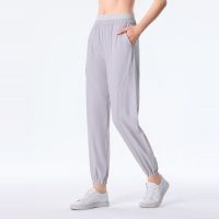 Spring and Autumn Quick-Drying Track Pants Womens Trousers Ankle-Tied Loose Slimming High Waist Running Casual Yoga Workout Clothes Sweatpants