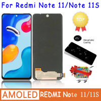 100 ทดสอบสำหรับเหมาะสำหรับ Xiaomi R Edmi หมายเหตุ11จอแสดงผล Note11 2201117TG หน้าจอสัมผัสแก้ว Digitizer สำหรับ R Edmi หมายเหตุ11วินาทีจอแอลซีดีที่มีกรอบ