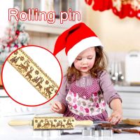 Rolling Rolling Snow Kitchen Christmas Carved Wood Embossed Engraved Tool Pin Kitchen，Dining &amp; Bar Bread  Cake Cookie Accessories