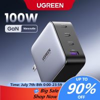 Ugreen บล็อกชาร์จ USB C 100W 2 4 พอร์ต พับได้ สําหรับ MacBook Pro Air iPad Pro Mini iPhone Dell XPS Samsung Galaxy S22 Ultra Pixel และอื่น ๆ xd