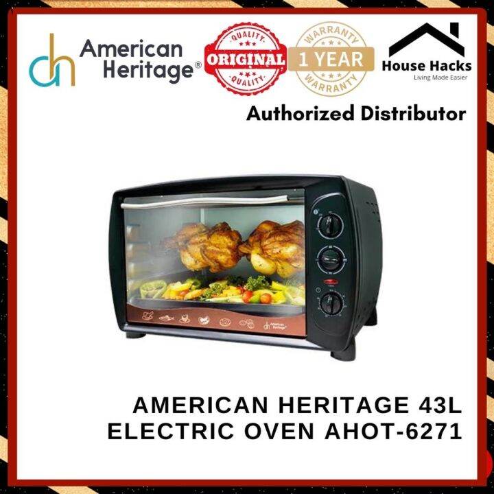 American Heritage 43L Electric Oven with Rotisserie and Convection