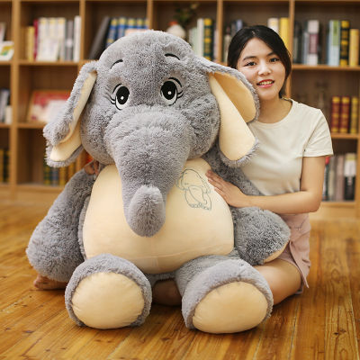 ใหม่ Gentle Dream Elephant ตุ๊กตาช้างขนาดใหญ่ตุ๊กตาทารกนอนหลับสบายตุ๊กตา