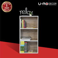 U-RO DECOR รุ่น i-BOX (ไอ-บ๊อกซ์) ชั้นวางของอเนกประสงค์ 3 ชั้น สีไวท์โอ๊ค/ขอบสีขาว ชั้นวางของ ชั้นวางของ 3ชั้น ชั้นวาง ชั้นวางของ 4ชั้น