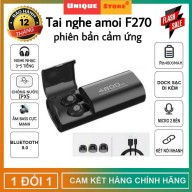 Tai Nghe Bluetooth AMOI F270 Phiên Bản CẢM ỨNG cao cấp pin trâu 4800 thumbnail