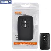 สำหรับ Toyota RAV4 Land Cruiser Camry Highlander Prado Prius Yaris Corolla Vitz ซิลิโคน Remote Key Case Fob Shell 2ปุ่ม