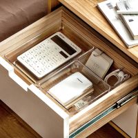 Transparent Drawer Organizer Box for Cosmetics Stationery Jewelry Plastic Storage Drawer Divider Storage Box Office Organizer