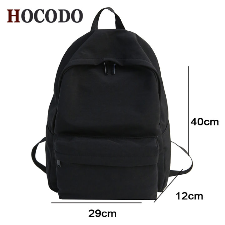 2021hocodo-large-capacity-women-waterproof-nylon-backpack-solid-color-schoolbags-fashion-female-backpack-laptop-shoulder-bags-travel