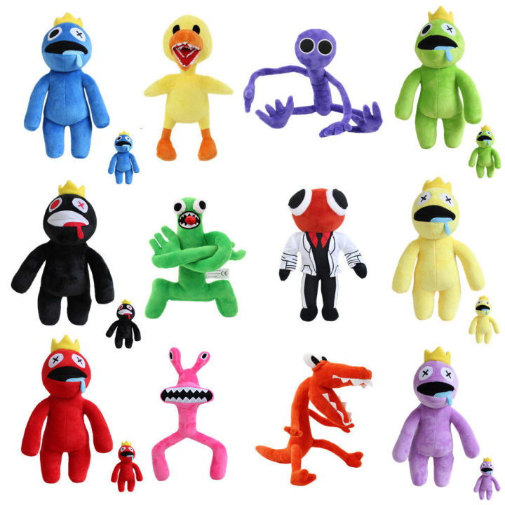 Ro-bloxed Rainbow Friends Plush Toy Cartoon Game Doll Cute Blue Baby  Monster Toy