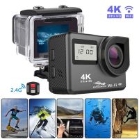 4K Action Camera WiFi Remote Control Sport Camera Dual Screen Underwater 30M Waterproof Helmet Video Action Recording Camera